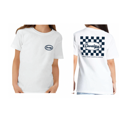 Youth Checkered Cavaliers Tee